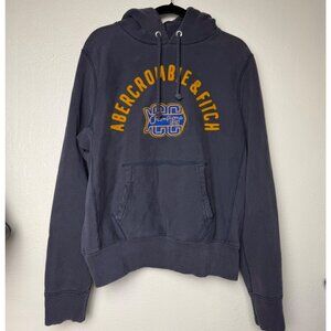 VTG Abercrombie & Fitch Graphic Hoodie Blue Champions 1892 Pullover Y2K Sz L